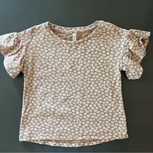 Rylee + Cru Flutter Tee | Terracotta Ditsy